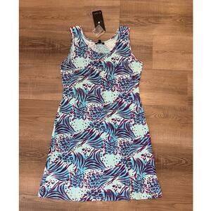 NWT Nikky Collection Beachy Animal Print Sequin & Beaded Dress